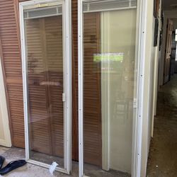 French Door Glass Panels w Blinds