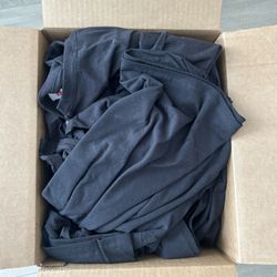 23 Hanes Plain Black T-shirts