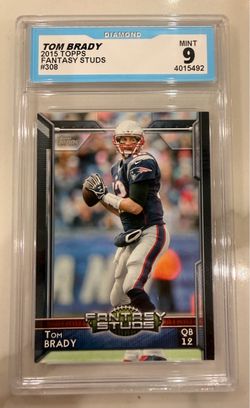 Tom Brady 2015 Topps #308 Fantasy Studs - Diamond 9 MINT The Goat Patriots