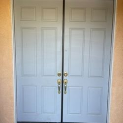 Double Exterior Aluminum Doors 72x96 