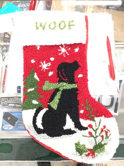 Glitzhome woof dog stocking