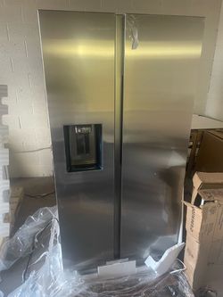 36 in. 27.4 cu. ft. Standard Depth Side by Side Refrigerator in Fingerprint-Resistant Stainless Steel