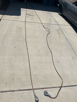 20ft by 1 inch thick cable sling/ tow cables