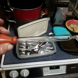 Vintage Pyrex turkey baster.