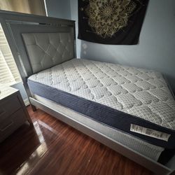 Bed Frame and Full Mattress