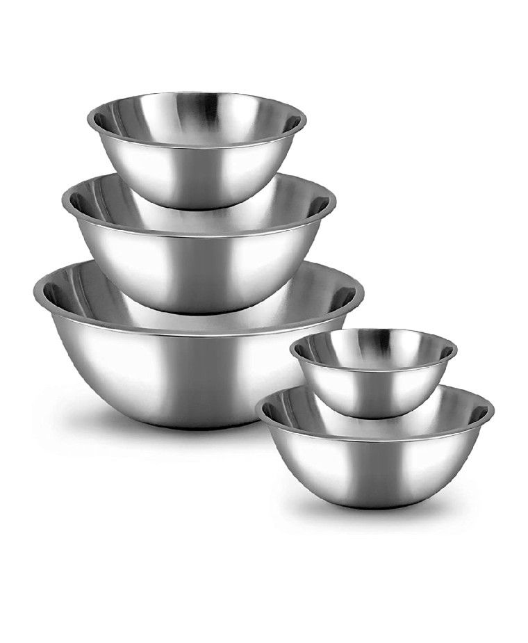 New in box stainless steel bowls