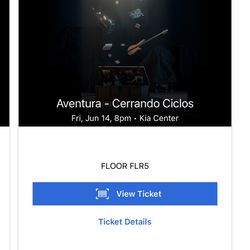 2 Orlando Sold Out Aventura Tickets For Sale