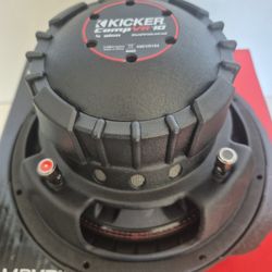 KICKER ( 1 ) 10 INCH DUAL 4 OHM VOICE COIL CAR SUBWOOFER 700 WATTS