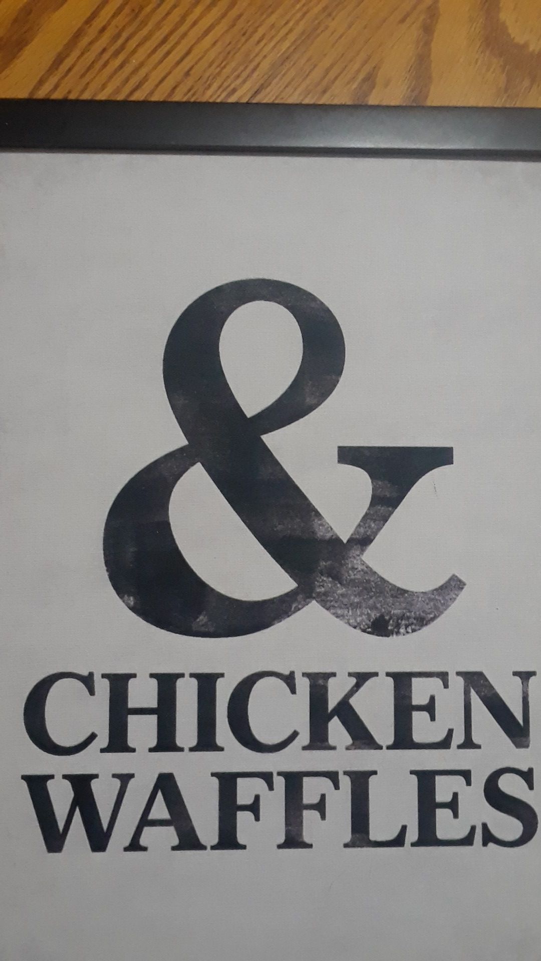 & chicken waffle decor