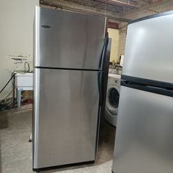 Frigidaire Refrigerator Top Freezer Stainless Steel 