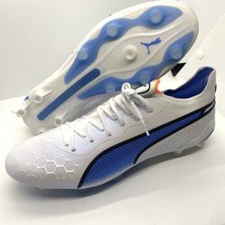 Size 11 Men's Puma King Ultimate FG AG Soccer Cleats Shoes White 107097-01