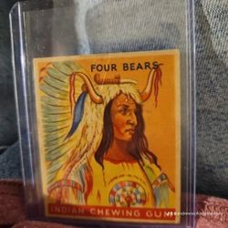 Vintage Four Bears Indian Card