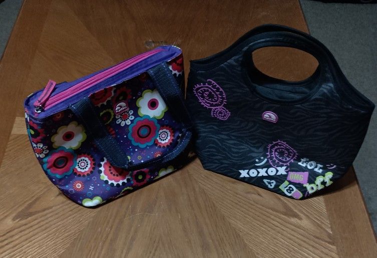 2 Igloo Girl's Lunch Bags
