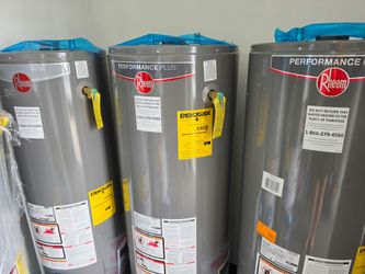 NEW RHEEM GAS WATER HEATERS ā LIMITED AVAILABILITY
Brand new, open-box Rheem gas water heaters. Never used.
Available sizes:
- 30 Gallon
- 40 Gallo