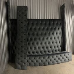 King Size Quilted Bed frame & Headboard