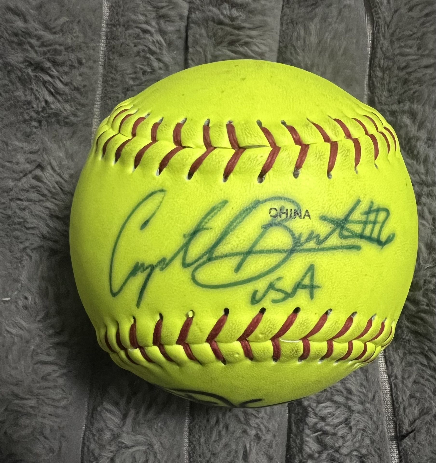 Signed Worth Dream Seam Fast Pitch Softball