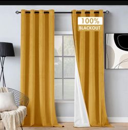 Set of 2 Nice blackout curtain panels 60/84