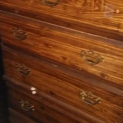 NICE LARGE ANTIQUE WOOD CHEST OF DRAWERS $55.