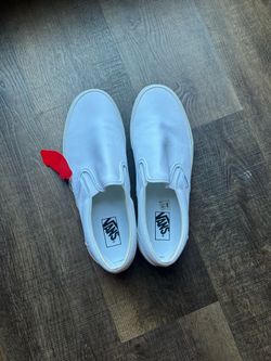 All White Vans (Slip ons) Size 12 (Men’s)