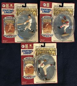 1995 Starting Lineup Cooperstown Collection Lot Satchel Paige Bob Gibson Eddie Mathews