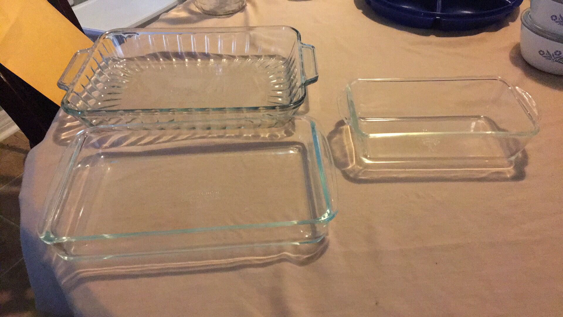 Pyrex and Anchor Glass Casserole Dishes