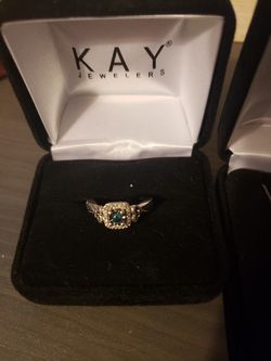 Blue Diamond Ring Size 7