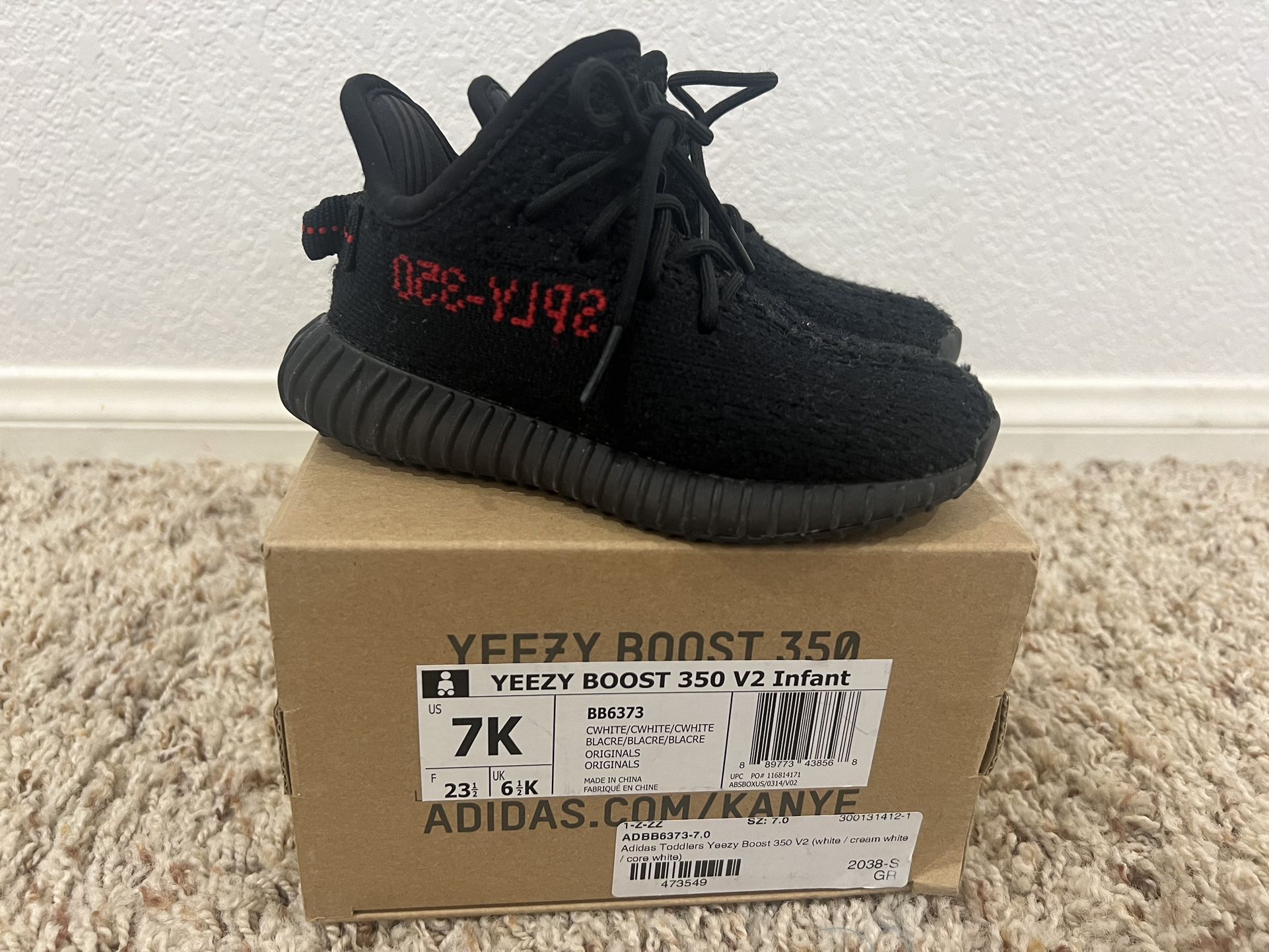 Kids Yeezy 350 Size 7k Or 7c