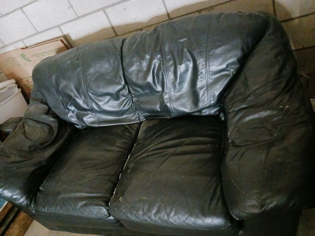 Black Two Person Couch
