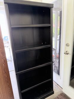 Tall Black Bookcase