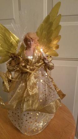 Fiber optic tree angel