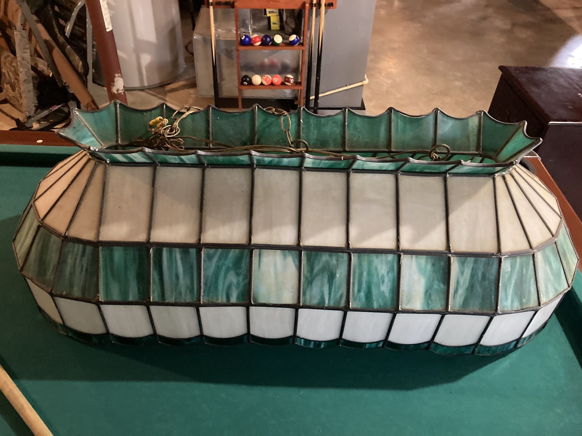 Glass Light Pool Table Light