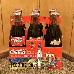 6-Pack Coca Cola Promotional bottles for Disneyland’s Tomorrowland Grand Opening