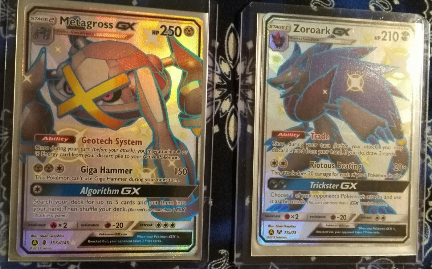 Pokemon Shining Metagross GX Hidden Fates Shiny Rare Promo 157a/145