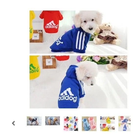 Dog Fleece Hoodies Pet Dog and Cat Clothes Puppy Winter Spring Sweatshirt Warm Sweater -Blue