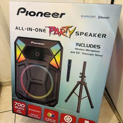 Pioneer PSX-615 All-in-One PA Speaker – Auracast Bluetooth | High-Power Party Speaker System | 700 Watts, Mic Inputs