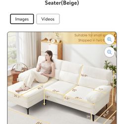 White Couch For Sale! 