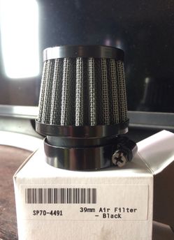 39mm Moto- Black satin AirPod Filters for classic bikes 35 OBO
