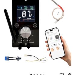 Smart WiFi Universal PID Upgrade Temperature Control Board with APP Smart Control for Pit Boss, Traeger, Z Grills & Smokers - Enhanced Digital Grill C