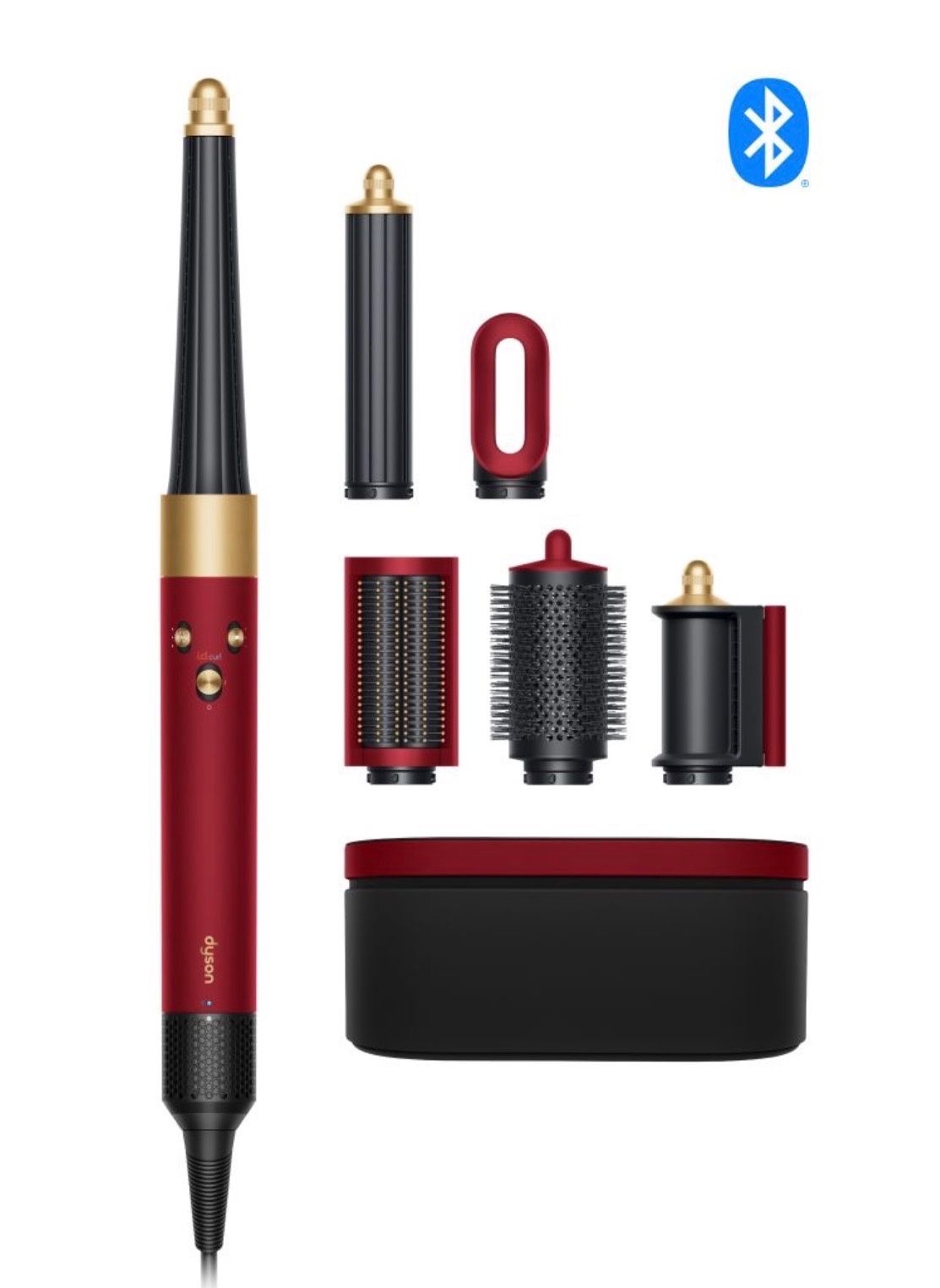 New Dyson Airwrap i.d.™ multi-styler and dryer Straight+Wavy (Red Velvet/Gold)