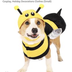 Dog Bee Costume Size Small 