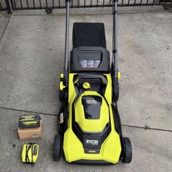RYOBI 40V HP Brushless 21 in. Cordless Battery Walk Behind Self-Propelled Lawn Mower with (1) 6.0 Battery And Charger