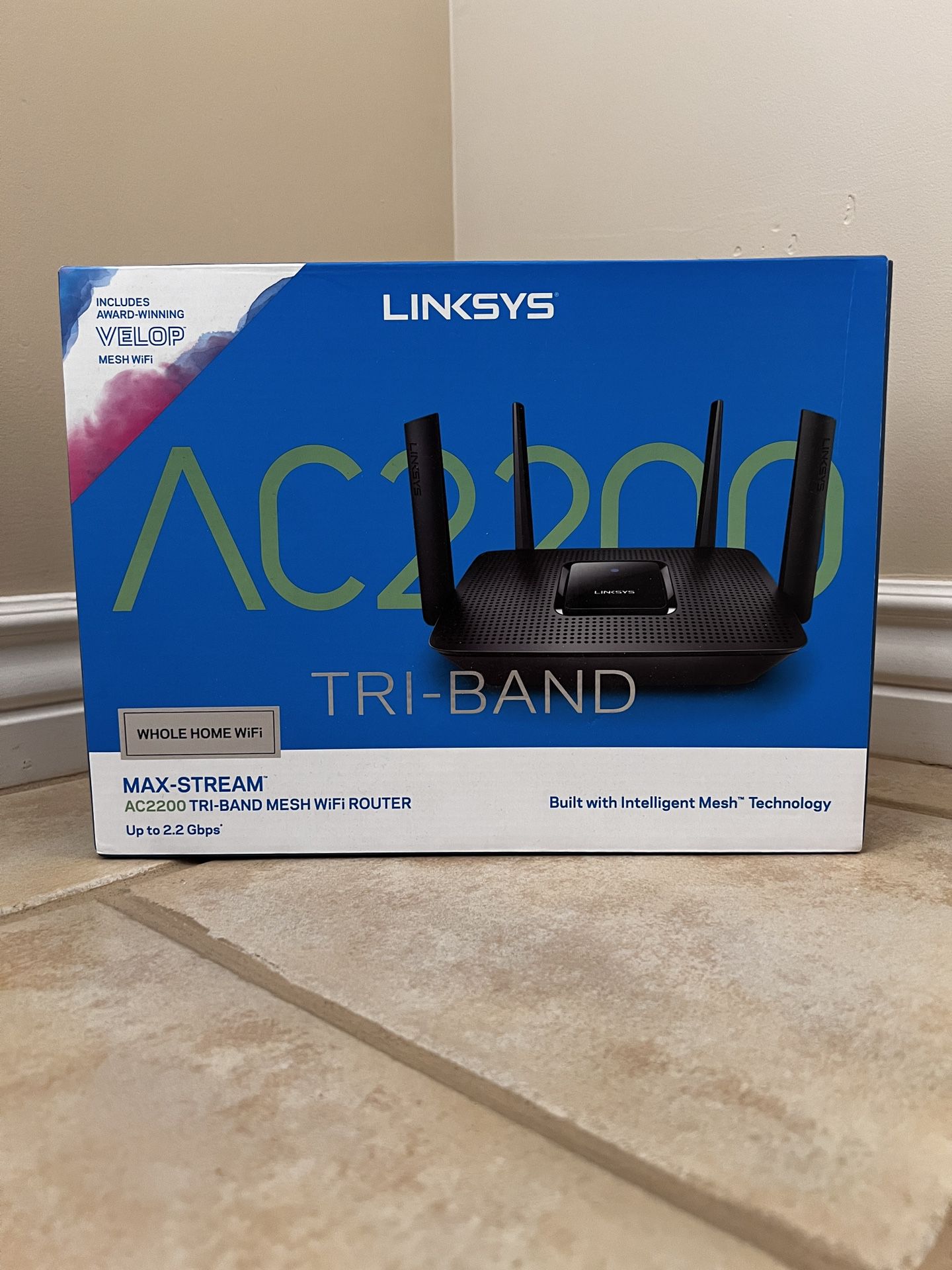 Linksys Max-Stream AC2200 Tri-band Mesh WiFi Router