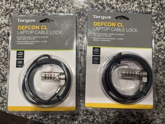 Targus DEFCON CL Laptop Cable Lock - New, X2
