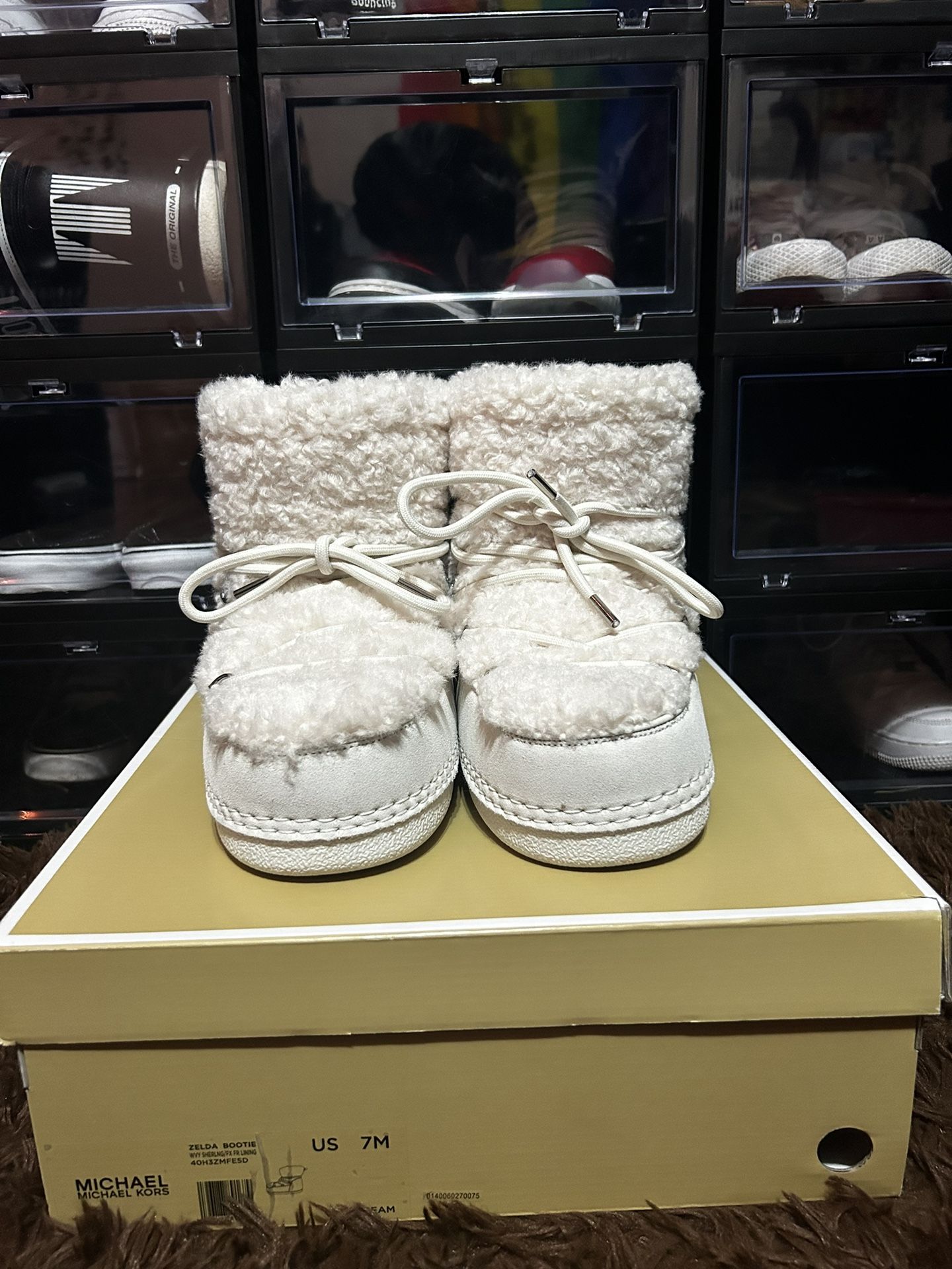 Michael Kors Zelda Sherpa and Suede Boot