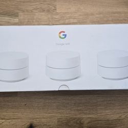 Google Wi-Fi 3-Pack - Covers Up to 4,500 Sq Ft - Lightly Used