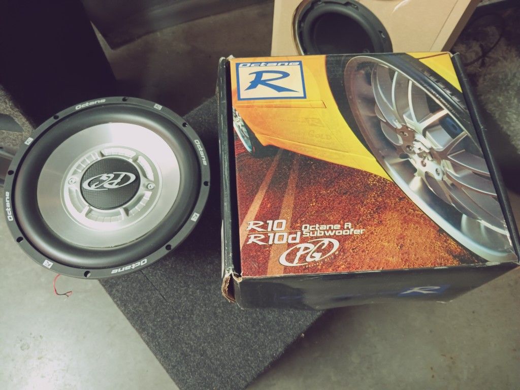 10" Phoenix Gold Octane R R10d 10-in Woofer 400 Max! PAIR- BRAND NEW! FREE SHIPPING DELIVERY PORTLAND VANCO