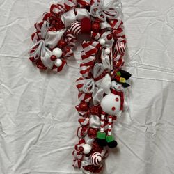 Candy Cane Wreath