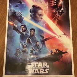 Disney Star Wars Rise Of Skywalker Double-Sided Movie Theatre 27x40 Poster