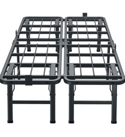 VIPSHOW 18 Inch Twin XL Metal Bed Frame Folding Bed Frame Tool-Free Assembly Mattress Foundation No Box Spring Needed Platform 2500lbs Heavy Duty Stee