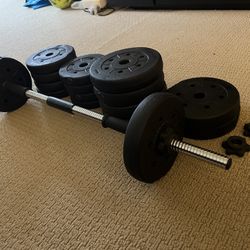 Convertible Dumbbell And Barbell 